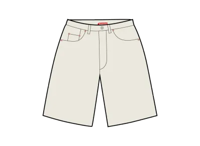Supreme Baggy Selvedge Denim Short "Natural"