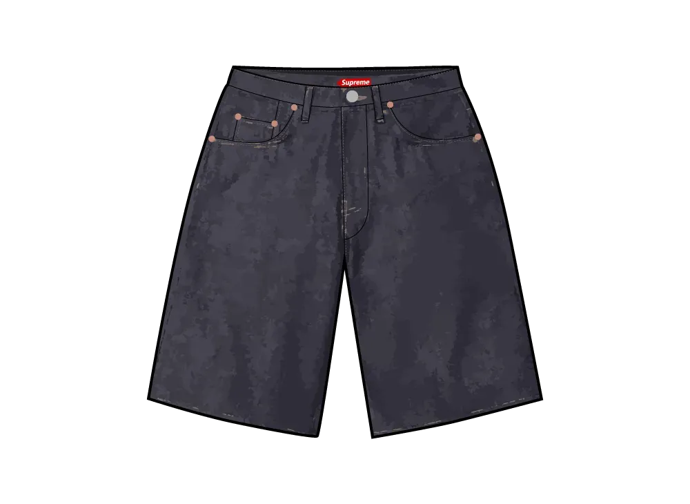 Supreme Baggy Selvedge Denim Short "Rigid Indigo"