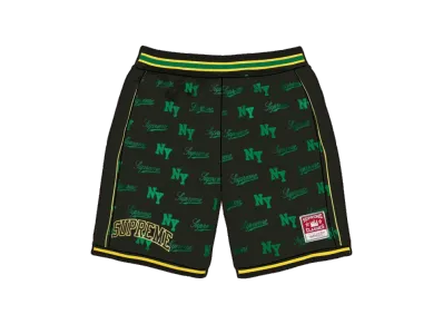 Supreme x Mitchell & Ness Monogram Basketball Short "Black"