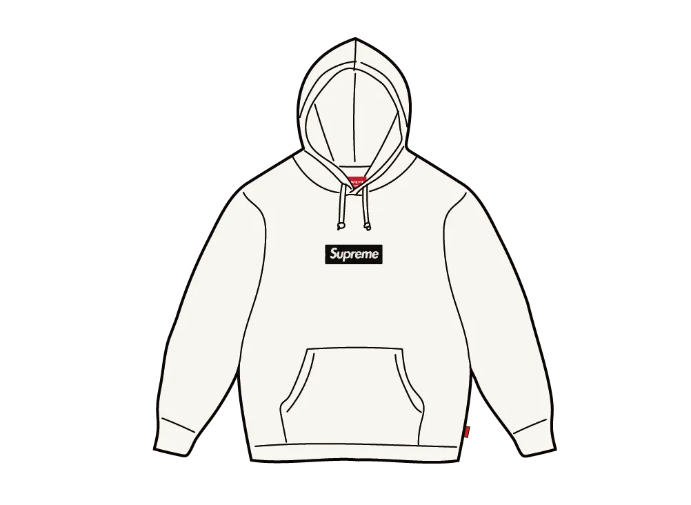 Supreme Paris Anniversary Box Logo Hooded Sweatshirt 