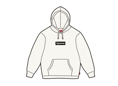Supreme Paris Anniversary Box Logo Hooded Sweatshirt "White"