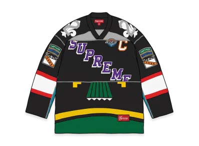 Supreme Paneled Hockey Jersey "Black"