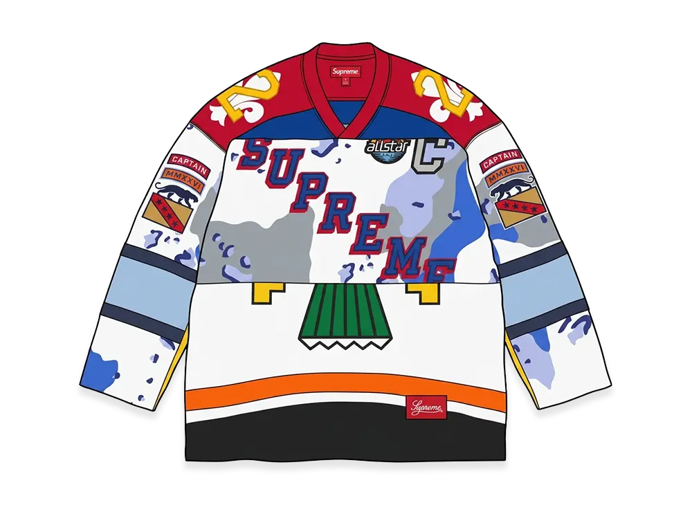 Supreme Paneled Hockey Jersey "White"