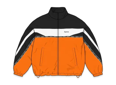 Supreme Logo Taping Track Jacket "Orange"