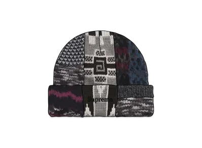 Supreme Patchwork Beanie "Black"