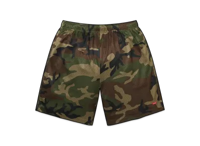 Supreme Small Box Baggy Mesh Short "Woodland Camo"