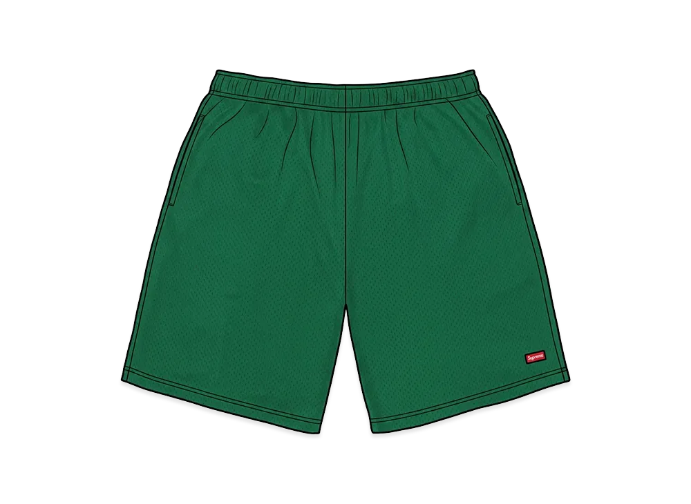 Supreme Small Box Baggy Mesh Short "Green"