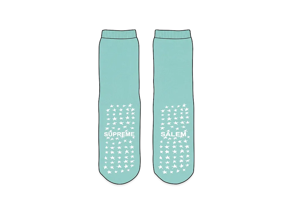 Supreme x SALEM Hospital Socks "Light Blue"