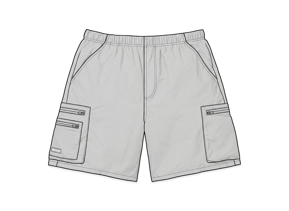 Supreme Ripstop Cargo Water Short "Grey"