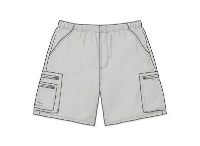 Supreme Ripstop Cargo Water Short "Grey"