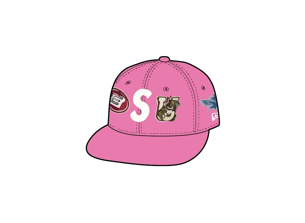 Supreme Mascots S Logo New Era "Pink"