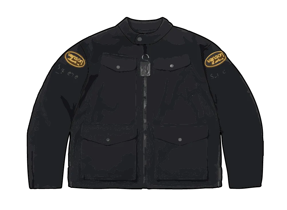 シュプリーム x バンソンレザーズ コーデュラジャケット "ブラック"