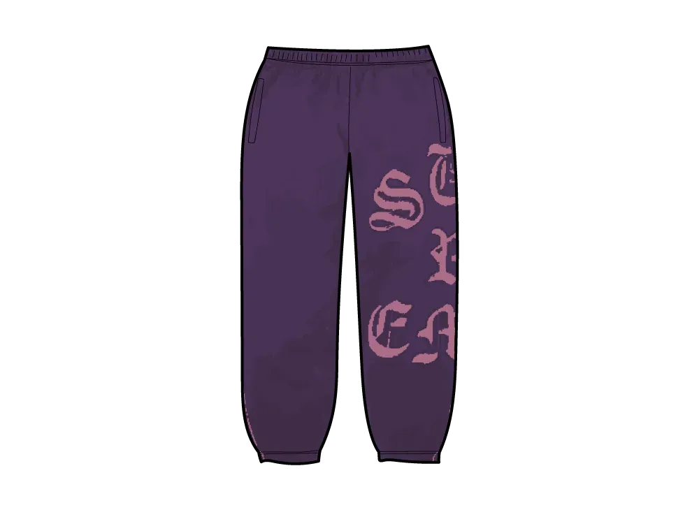 Supreme Cut Out Sweatpant "Dark Purple"