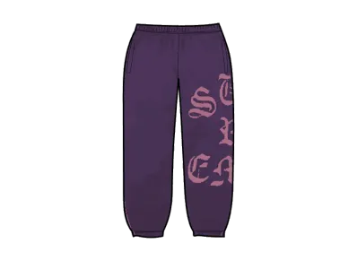 Supreme Cut Out Sweatpant "Dark Purple"