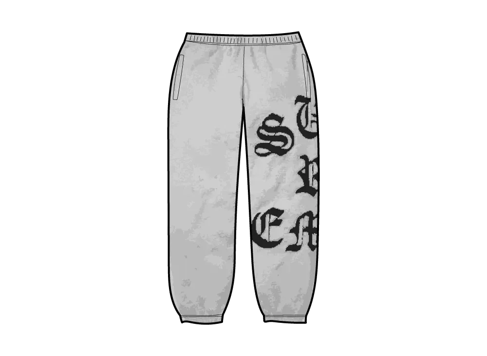 Supreme Cut Out Sweatpant "Heather Grey"