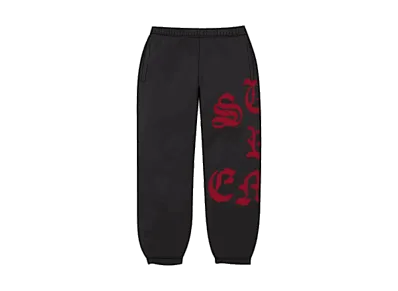 Supreme Cut Out Sweatpant "Black"