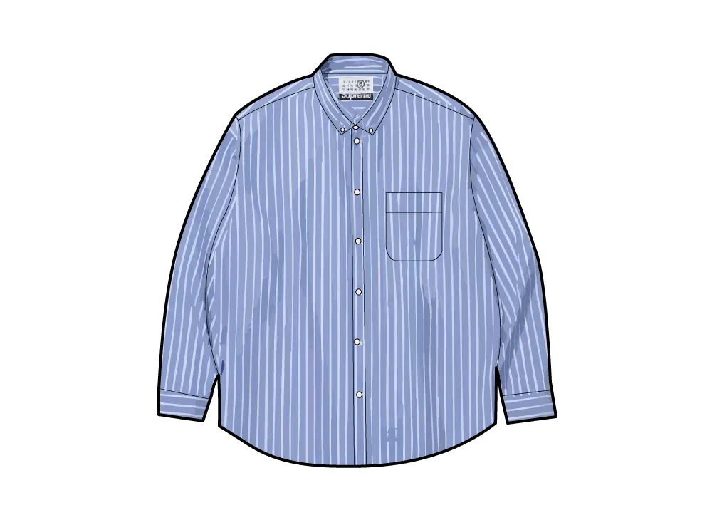 Supreme x MM6 Maison Margiela Stripe Shirt 