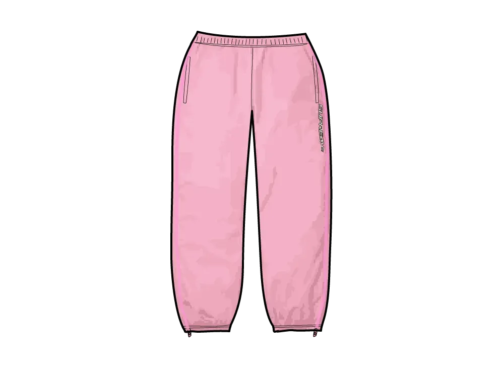 Supreme Ripstop Warm Up Pant "Pink"