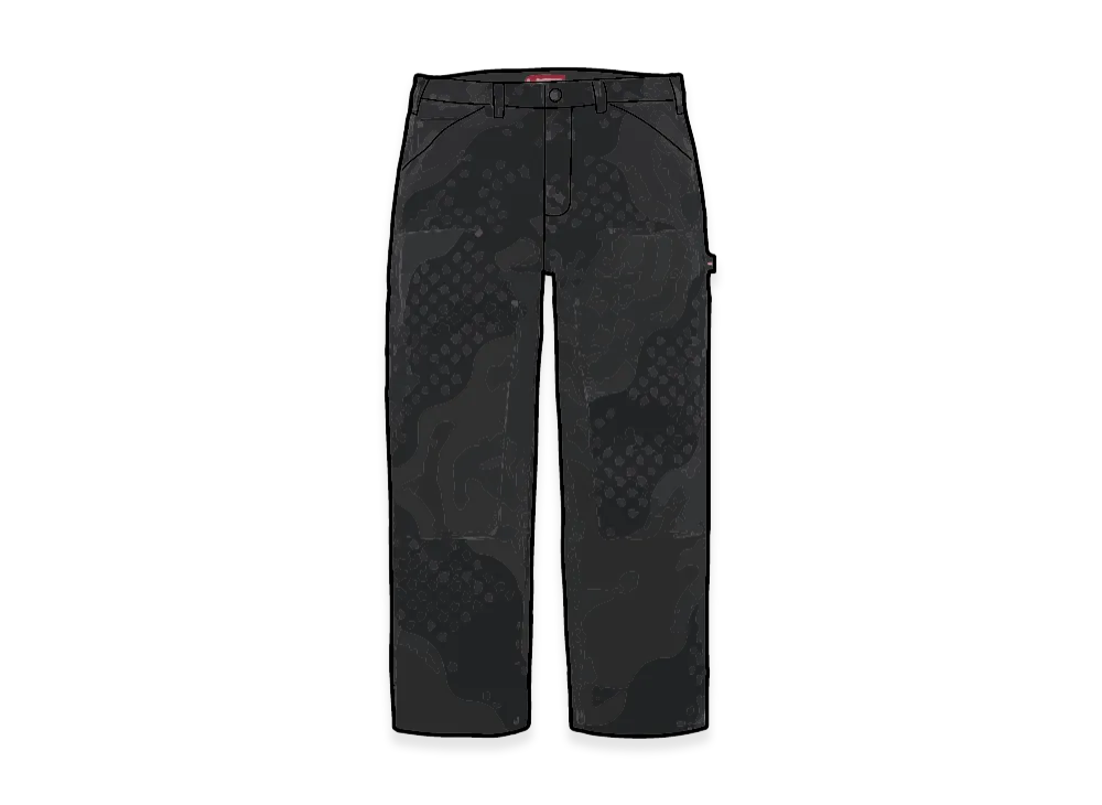 Supreme Flag Double Knee Painter Pant "Black"