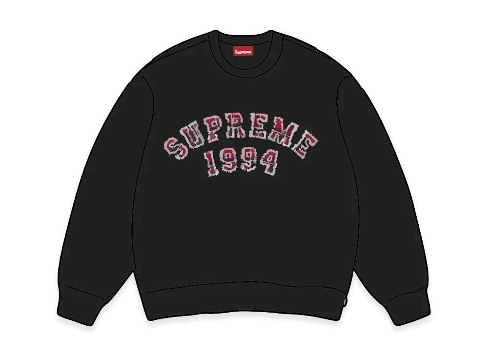 シュプリーム プラッド アーク クルーネック "ブラック"