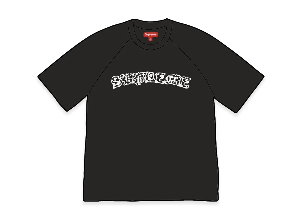 Supreme Rhinestone Raglan S/S Top "Black"