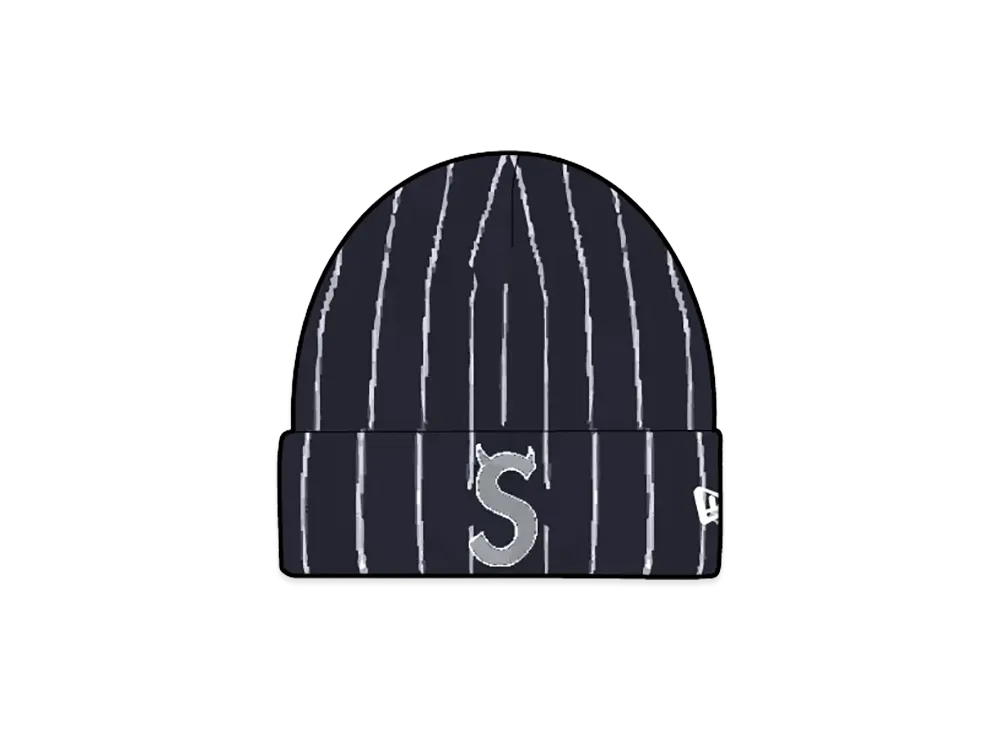 Supreme New Era Devil S Logo Beanie "Stripe"