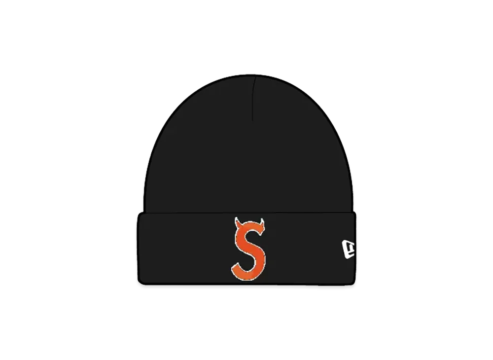 Supreme New Era Devil S Logo Beanie "Black"