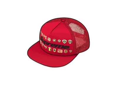 Supreme Pins Mesh Back 5-Panel "Red"