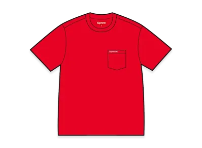 Supreme S/S Pocket Tee "Red"