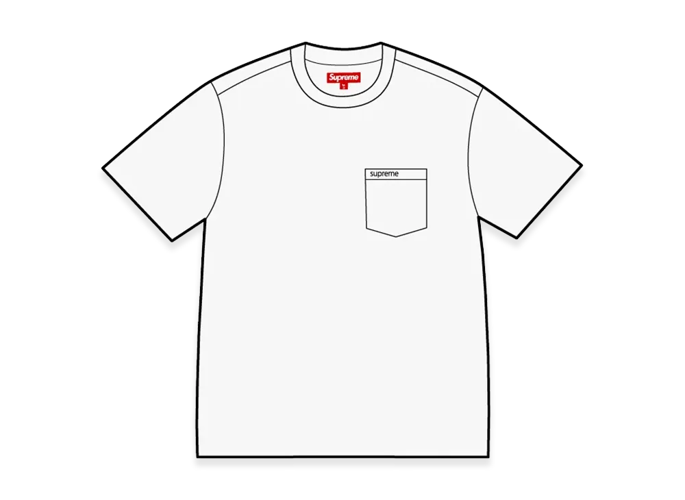 Supreme S/S Pocket Tee "White"