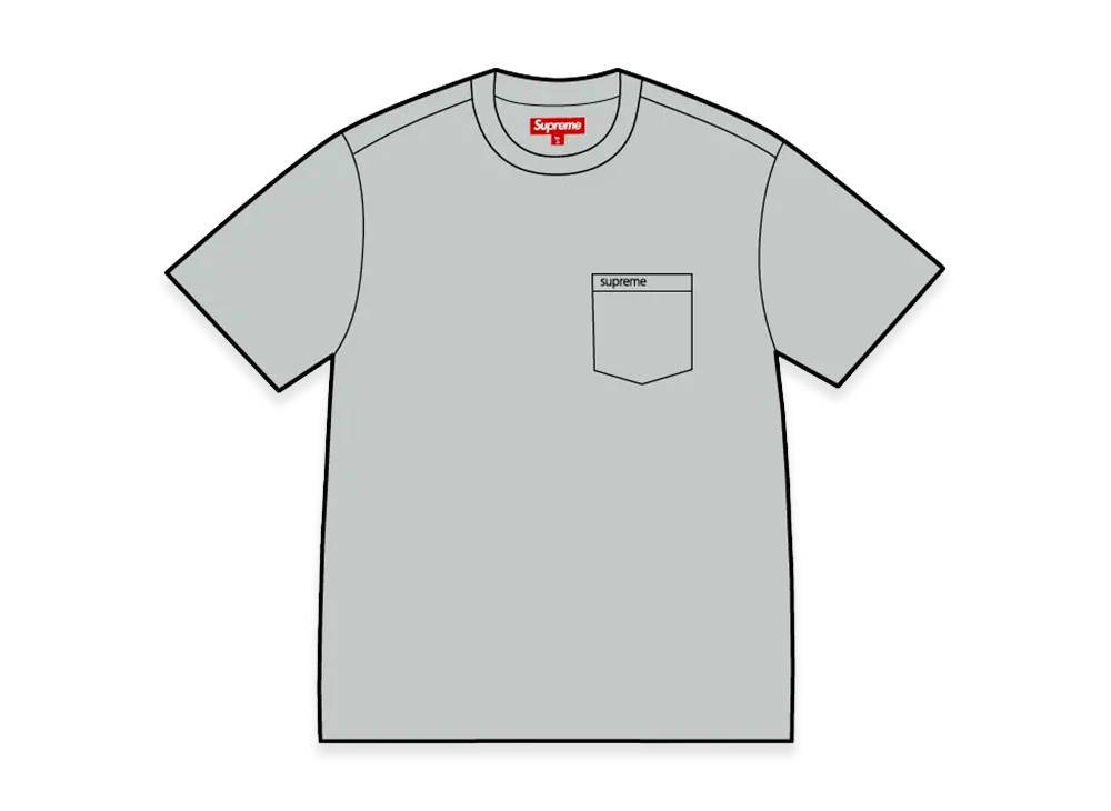 Supreme S/S Pocket Tee "Heather Grey"