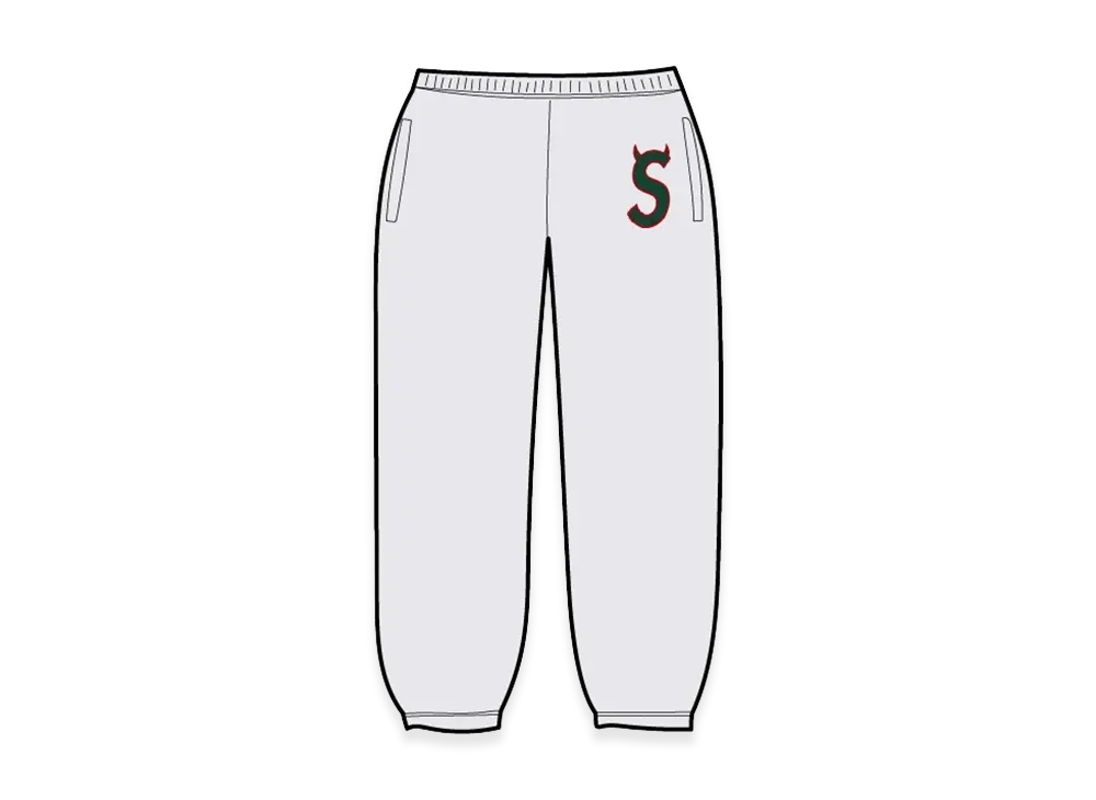 Supreme Devil S Logo Sweatpant "Ash Grey"