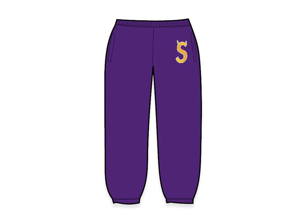Supreme Devil S Logo Sweatpant "Purple"