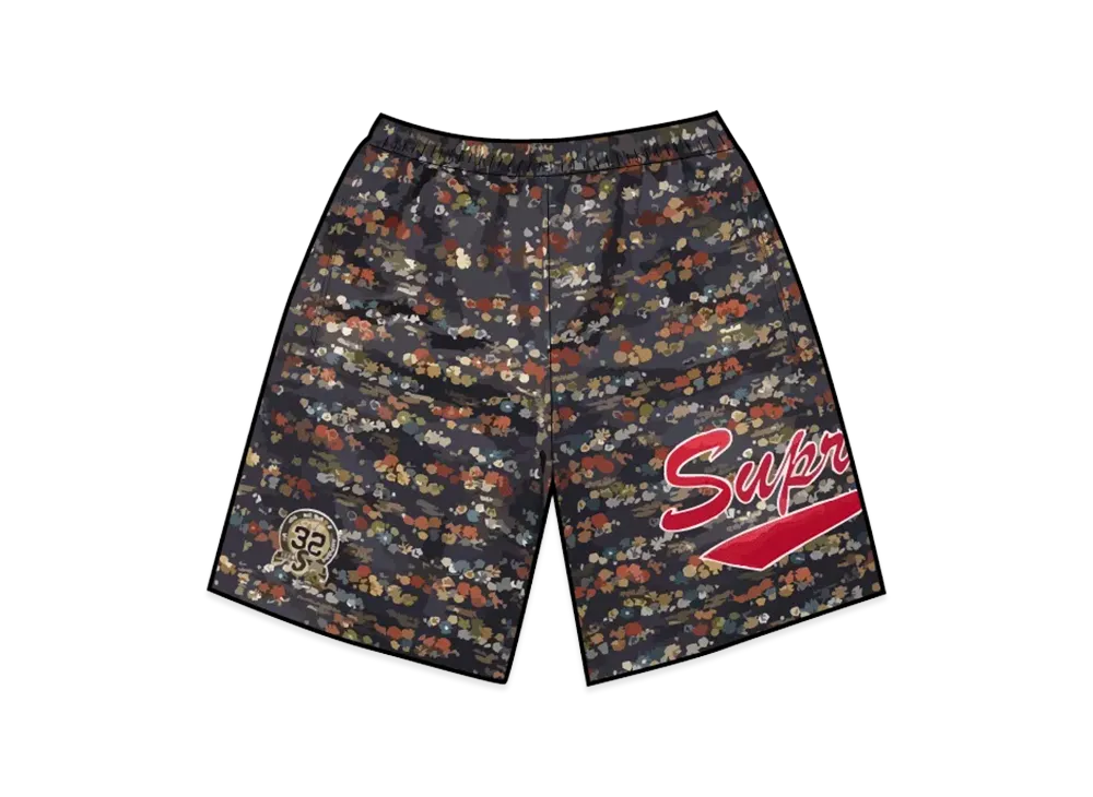 Supreme Floral Jacquard Short "Navy"