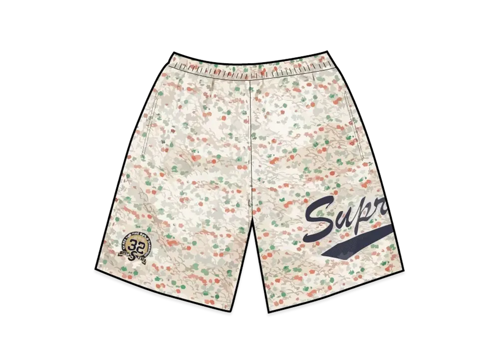 Supreme Floral Jacquard Short "White"