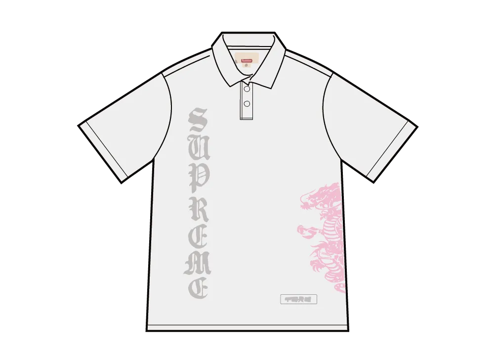 Supreme x The Great China Wall Dragon Polo "White"