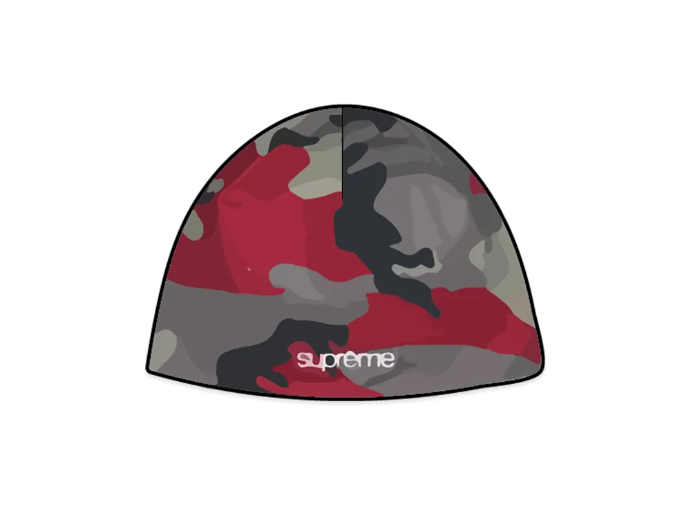 Supreme Base Layer Beanie "Red Camo"
