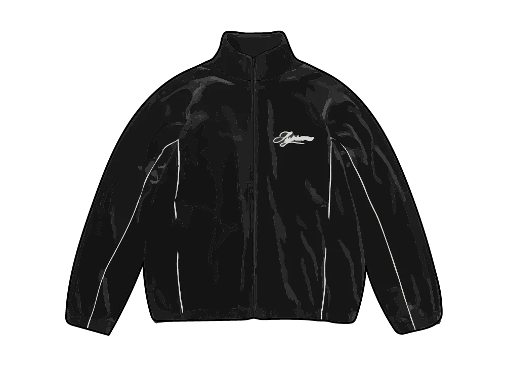 Supreme Velour Mesh Track Jacket "Black"