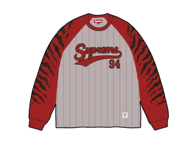 Supreme Tiger Raglan L/S Top "Heather Grey"