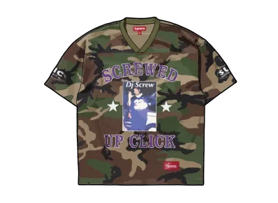 Supreme x DJ Screw Football Jersey "Woodland Camo"
