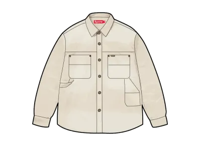 Supreme Worn Snap Painter Shirt "Natural"
