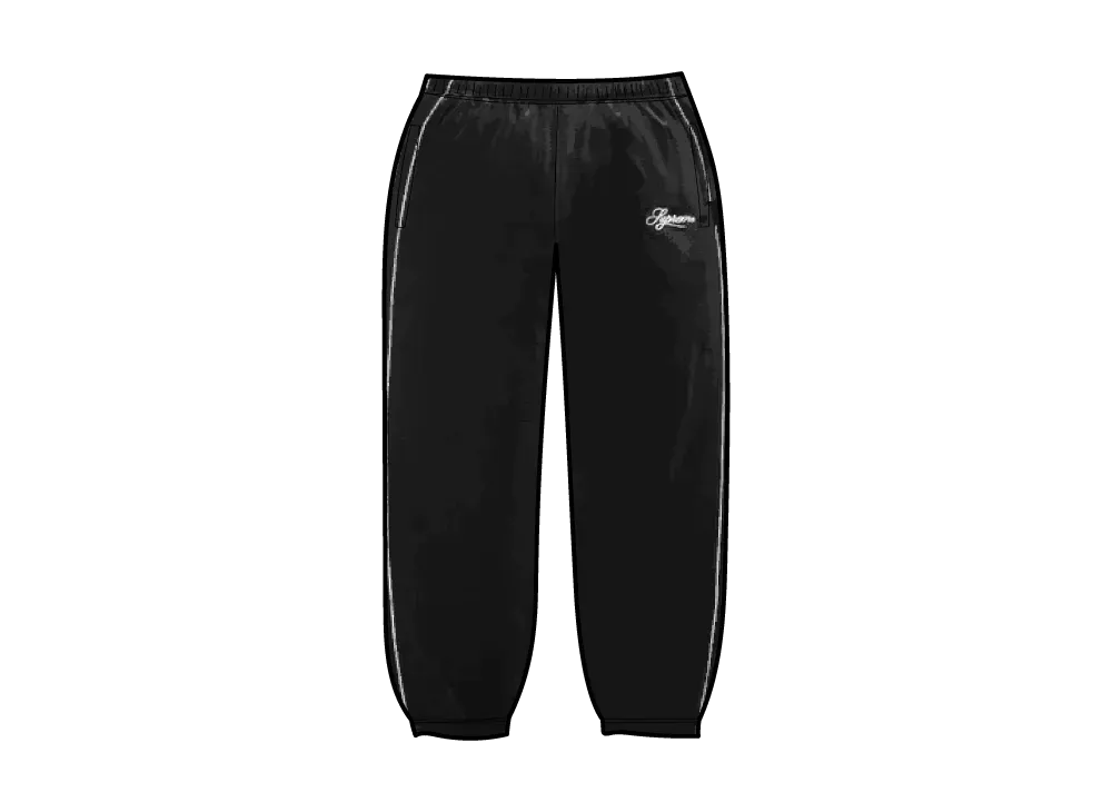 Supreme Velour Mesh Track Pant "Black"