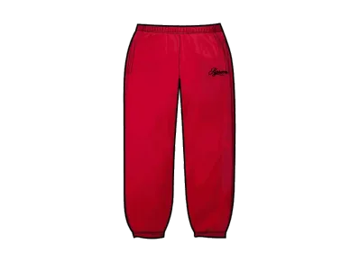 Supreme Velour Mesh Track Pant "Red"