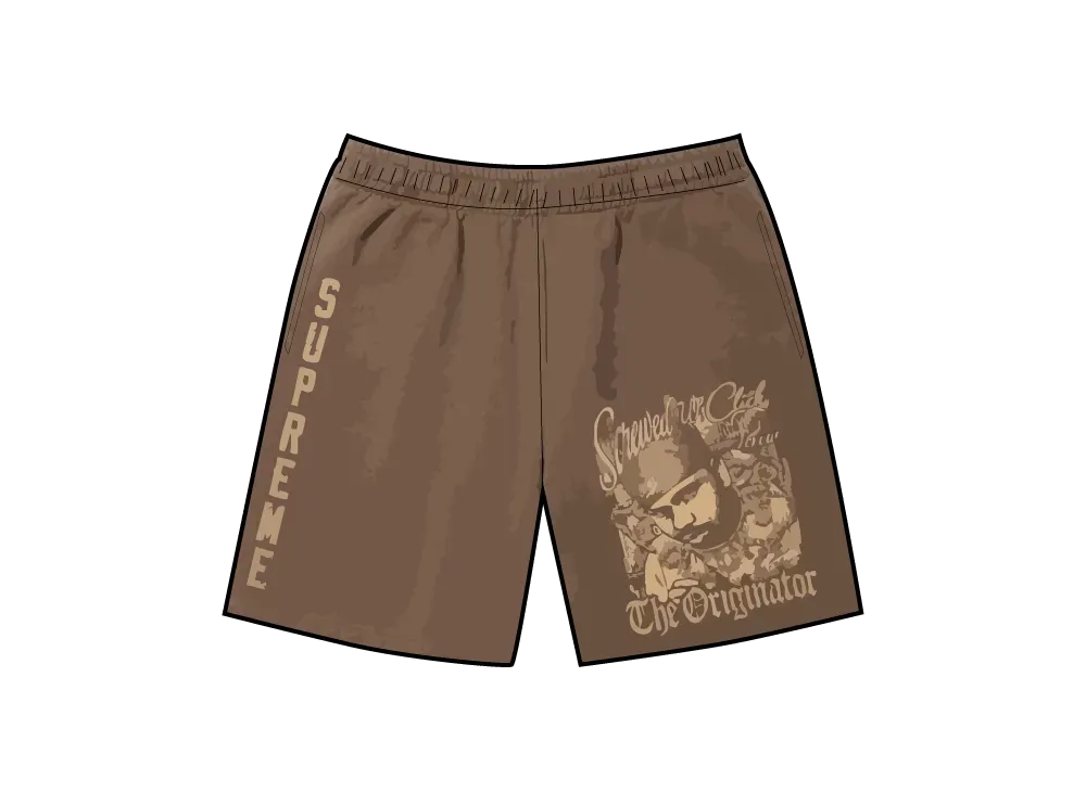 Supreme x DJ Screw Sweatshort "Dusty Brown"