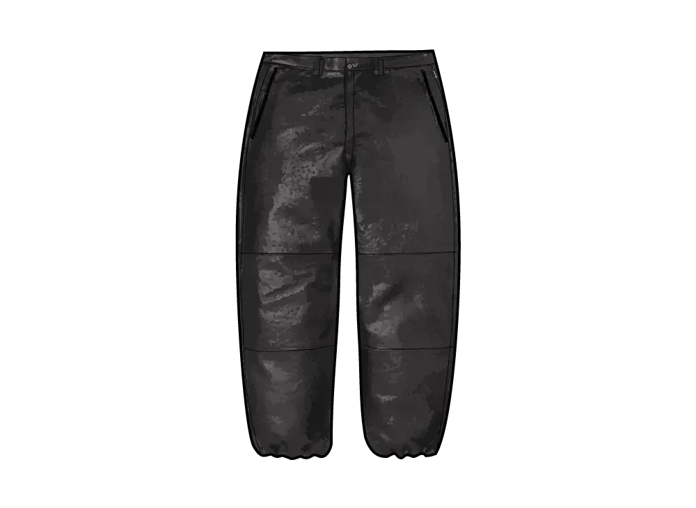 Supreme GORE-TEX Ostrich Embossed Leather Pant "Black"