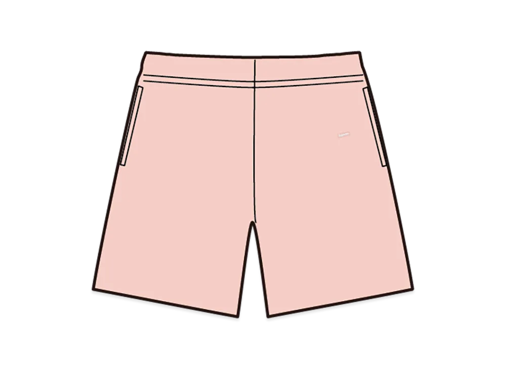 Supreme Small Box Sweatshort "Light Pink"