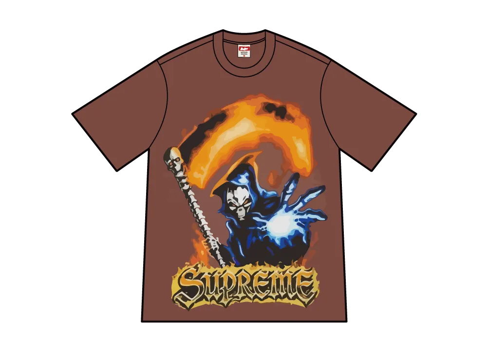 Supreme Grim Reaper Tee "Brown"