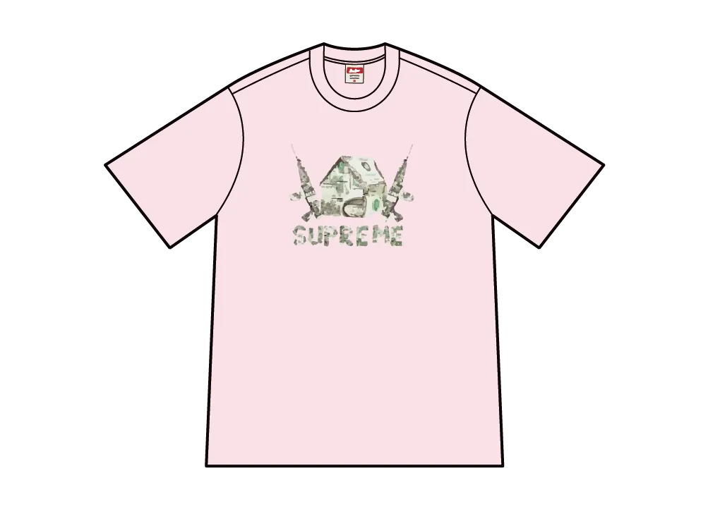 Supreme Origami Tee "Light Pink"