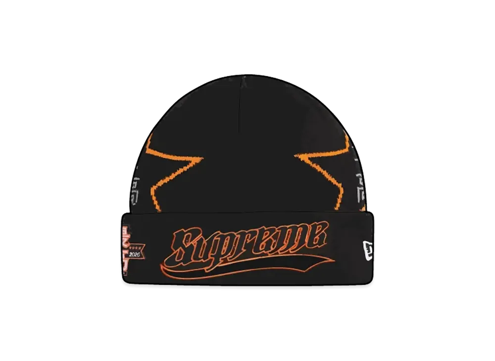 Supreme New Era Stars Beanie "Black"