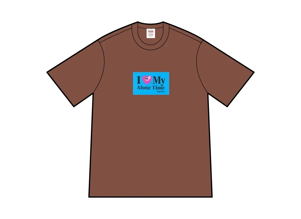 Supreme Alone Time Tee "Brown"